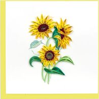 Quilling Card Wild Sunflowers Greeting Card
