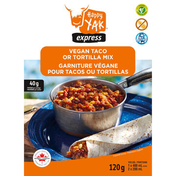 Happy Yak Taco or Tortilla Vegetarian GF Mix - 2 Servings