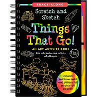 Scratch & Sketch Things That Go! Trace-Along Art Activity Book