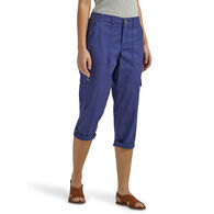 Lee Jeans Women's Flex-to-Go Relaxed Fit Cargo Capri Pant