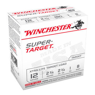 Winchester Super-Target 12 GA 2-3/4 1 oz. #8 Shotshell Ammo (250)