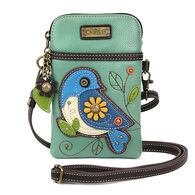 Chala Women's Blue Bird Cellphone Crossbody Handbag