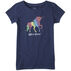 Life is Good Girls Rainbow Unicorn Crusher Short-Sleeve T-Shirt