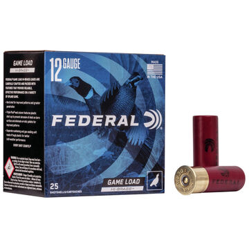 Federal Game Load Upland Hi-Brass 12 GA 2-3/4 1-1/4 oz. #6 Shotshell Ammo (25)