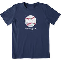 Life is Good Youth Baseball Crusher Short-Sleeve Shirt