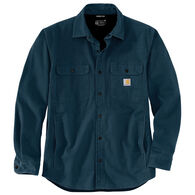 Carhartt Men's Rugged Flex Relaxed Fit Canvas Fleece-Lined Shirt Jac