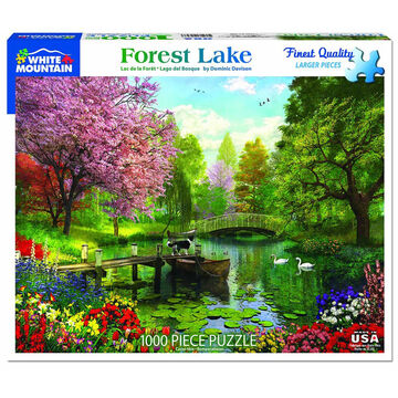 White Mountain Jigsaw Puzzle - Forest Lake