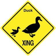 KC Creations Duck XING Sign