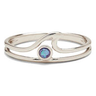 Pura Vida Bracelets Women's Opal Wave Ring