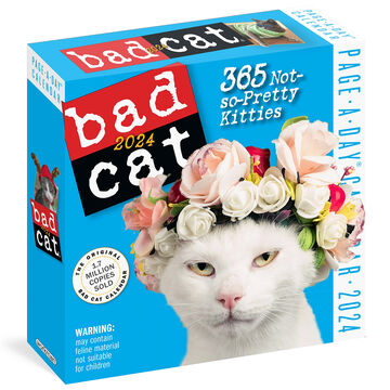 Bad Cat 2024 Page-A-Day Calendar by Workman Publishing