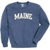 Soft As A Grape Womens Maine Crew Sweatshirt