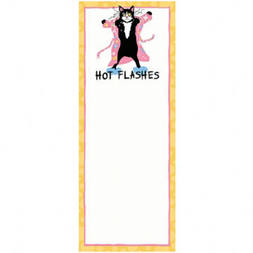 Hatley Little Blue House Hot Flashes Magnetic List Notepad