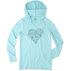 Life is Good Womens Heart Hooded Smooth Long-Sleeve T-Shirt