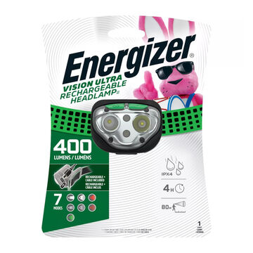 Energizer Vision Ultra 400 Lumen Rechargeable LED Headlamp