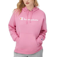 Champion Women's Powerblend Signature Script Graphic Relaxed Hoodie