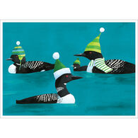 Allport Editions Loons in Hats Boxed Holiday Cards