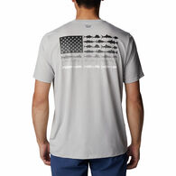 Columbia Men's PFG Fish Flag Tech Short-Sleeve Shirt