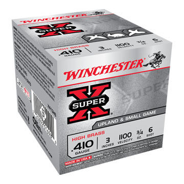 Winchester Super-X High Brass 410 GA 3 3/4 oz. #6 Shotshell Ammo (25)