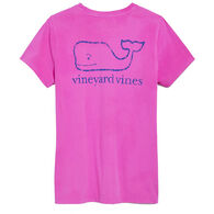 Vineyard Vines Women's Garment-Dyed Vintage Whale Pocket Short-Sleeve Shirt