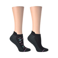 Dr. Motion Women's Hummingbird Ankle Compression Sport Sock, 2/pk