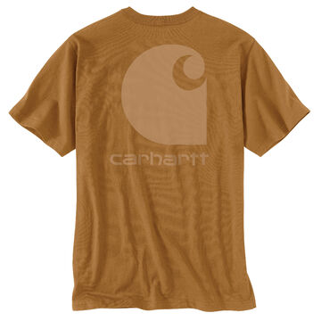 Carhartt Mens Big & Tall Relaxed Fit Heavyweight C Graphic Pocket Short-Sleeve T-Shirt