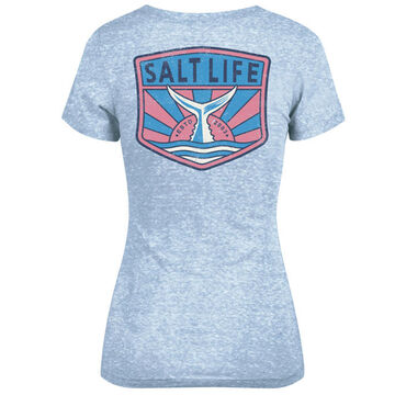 Salt Life Womens Sunrays and Fish Tails Tri-Blend Short-Sleeve T-Shirt