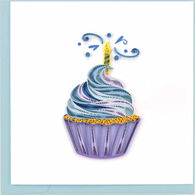 Quilling Card Cupcake & Candle Birthday Greeting Card