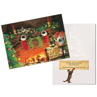 LPG Greetings Stockings Fireplace Boxed Christmas Cards