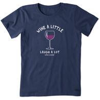Life is Good Women's Laugh A Lot Crusher-Lite Short-Sleeve T-Shirt