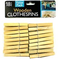 Wilcor Wooden Clothespin Value Pack