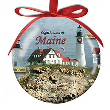 Cape Shore Spliced Ball Lighthouses Of Maine Ornament