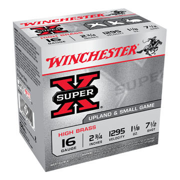 Winchester Super-X High Brass 16 GA 2-3/4 1-1/8 oz. #7-1/2 Shotshell Ammo (25)