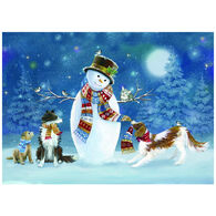 LPG Greetings Snowman Puppies Boxed Christmas Cards