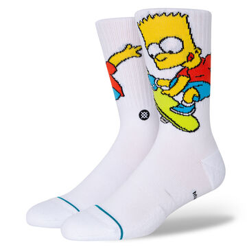 Stance Mens Bart Simpson Crew Sock