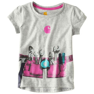Carhartt Toddler Girls Tool Belt Short-Sleeve T-Shirt
