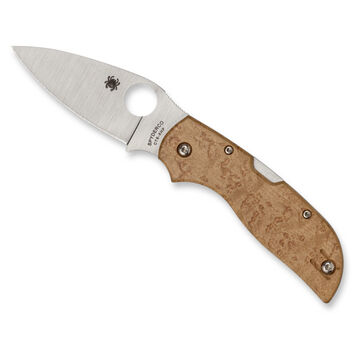 Spyderco Chaparral Birdseye Maple PlainEdge Folding Knife