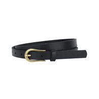 Most Wanted USA Women's Basic Skinny Equestrian Buckle Leather Belt
