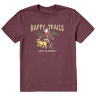 Life is Good Men's Jake and Rocket Happy Trails Crusher Short-Sleeve T-Shirt