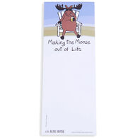 Hatley Little Blue House Making The Moose Out Of Life Magnetic List Notepad