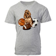 Wes and Willy Boy's Sports Puppy Short-Sleeve Shirt
