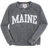 Lakeshirts Womens Blue 84 Maine Arch Crewneck Sweatshirt