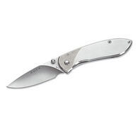 Buck Nobleman Stainless Steel Handle Folding Knife