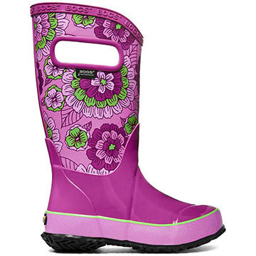 Bogs Girls Pansies Waterproof Rain Boot