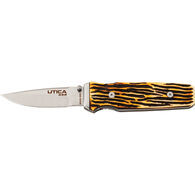 Utica Buckstag Blade Folding Knife