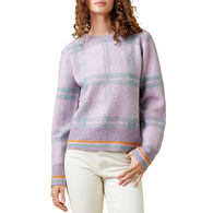 Mystree Women's Checker Pullover Sweater