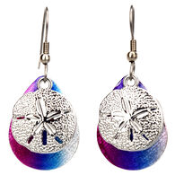 Eye Catching Jewelry Women's Sand Dollar Rainbow Earring