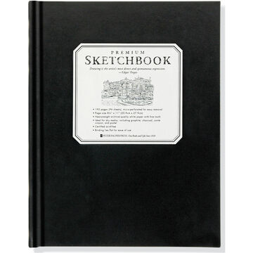 Large Black Premium Sketchbook by Peter Pauper Press