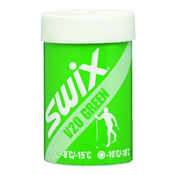 Swix V20 Green V-Line Hard Kick Wax - 45g.
