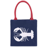 Rockflowerpaper Lobster Navy Itsy Bitsy Gift Bag