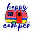 Sticker Cabana Happy Camper Sticker